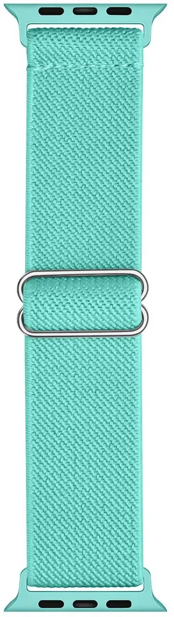 Selected SBG Nylon Horlogebandjes 6-Pack - Apple Watch 40-49mm - Wit/Rood/Roze/ Groen