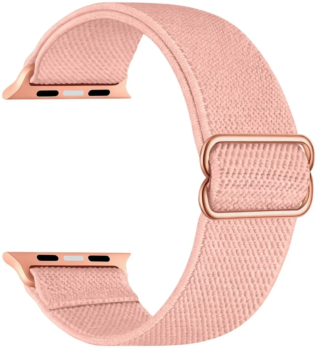 Selected SBG Nylon Horlogebandjes 6-Pack - Apple Watch 40-49mm - Wit/Rood/Roze/ Groen