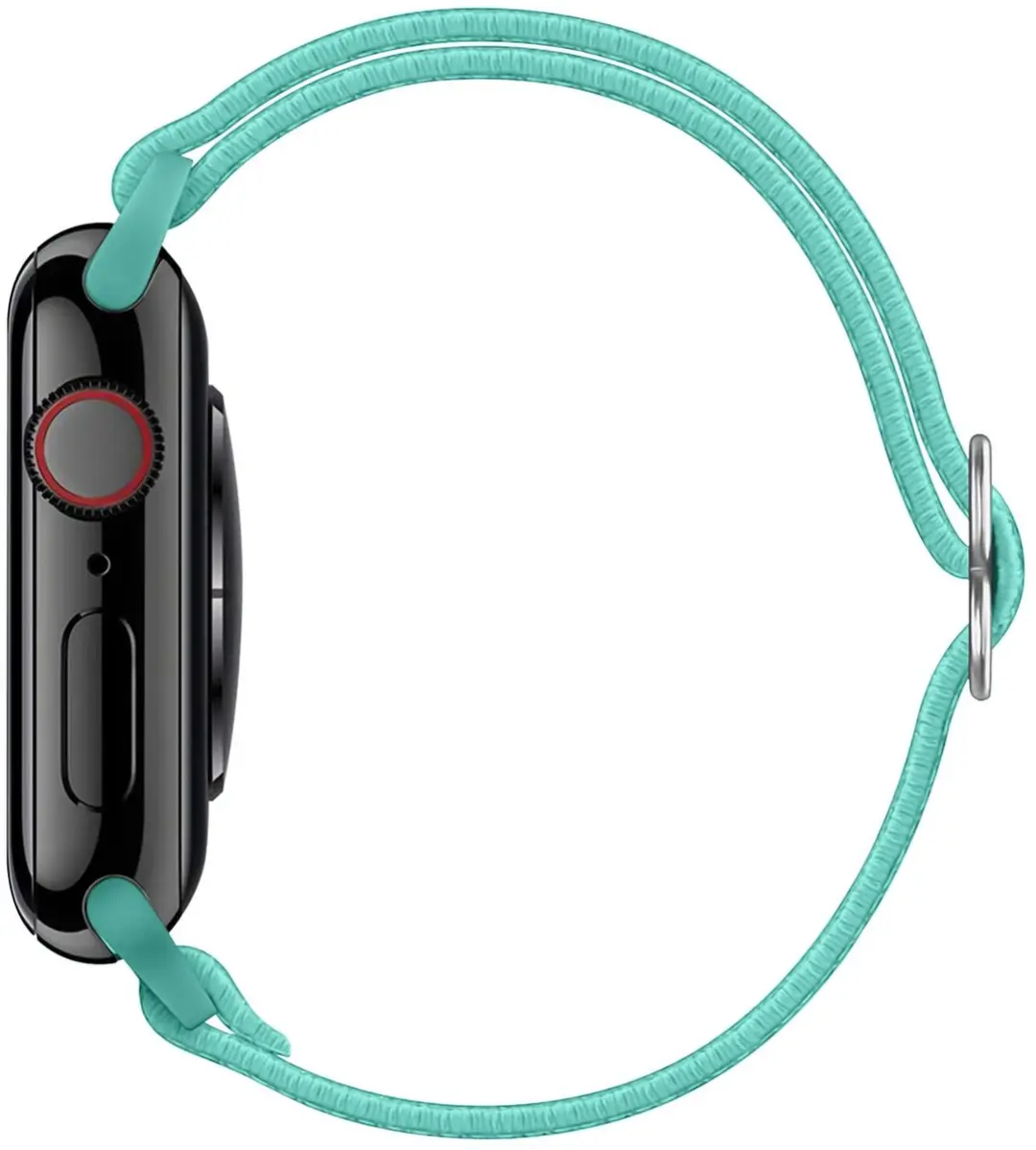 Selected SBG Nylon Horlogebandjes 6-Pack - Apple Watch 40-49mm - Wit/Rood/Roze/ Groen