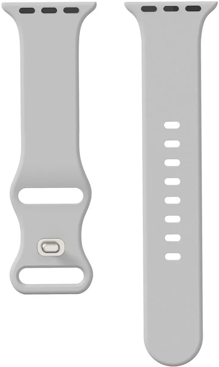 Selected SBG Siliconen Bandje Apple Watch Series 10 42mm - Cloud Grey