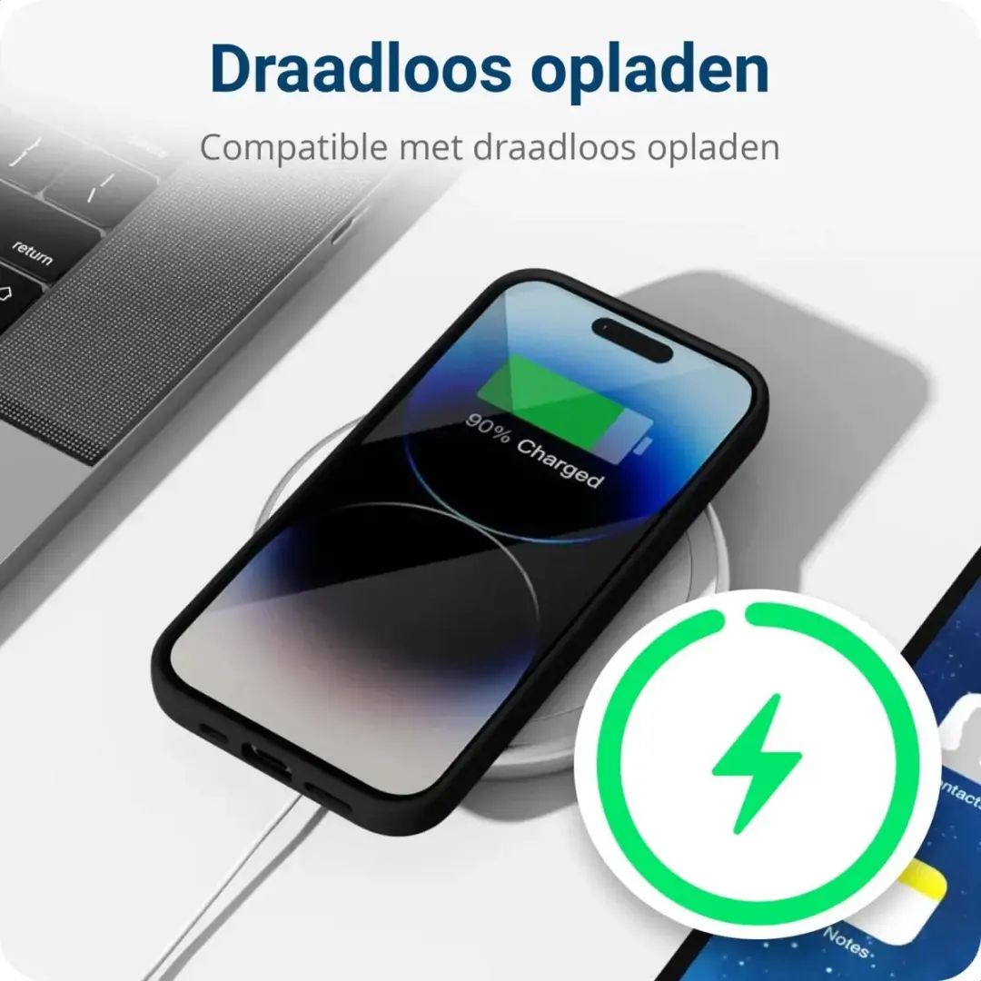 Selected Hoesje iPhone 14 Pro Camera Bescherming - Zwart