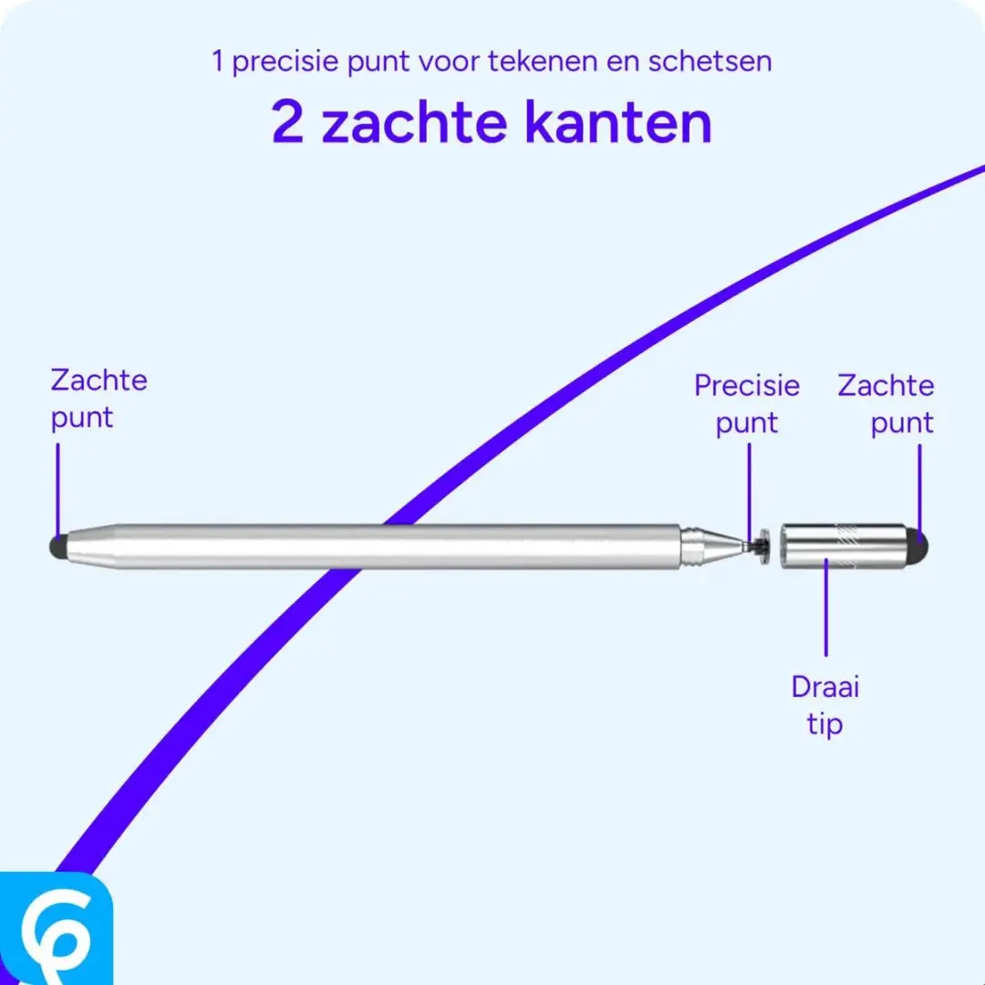 Selected SBG Universele Stylus Pen - Zilver