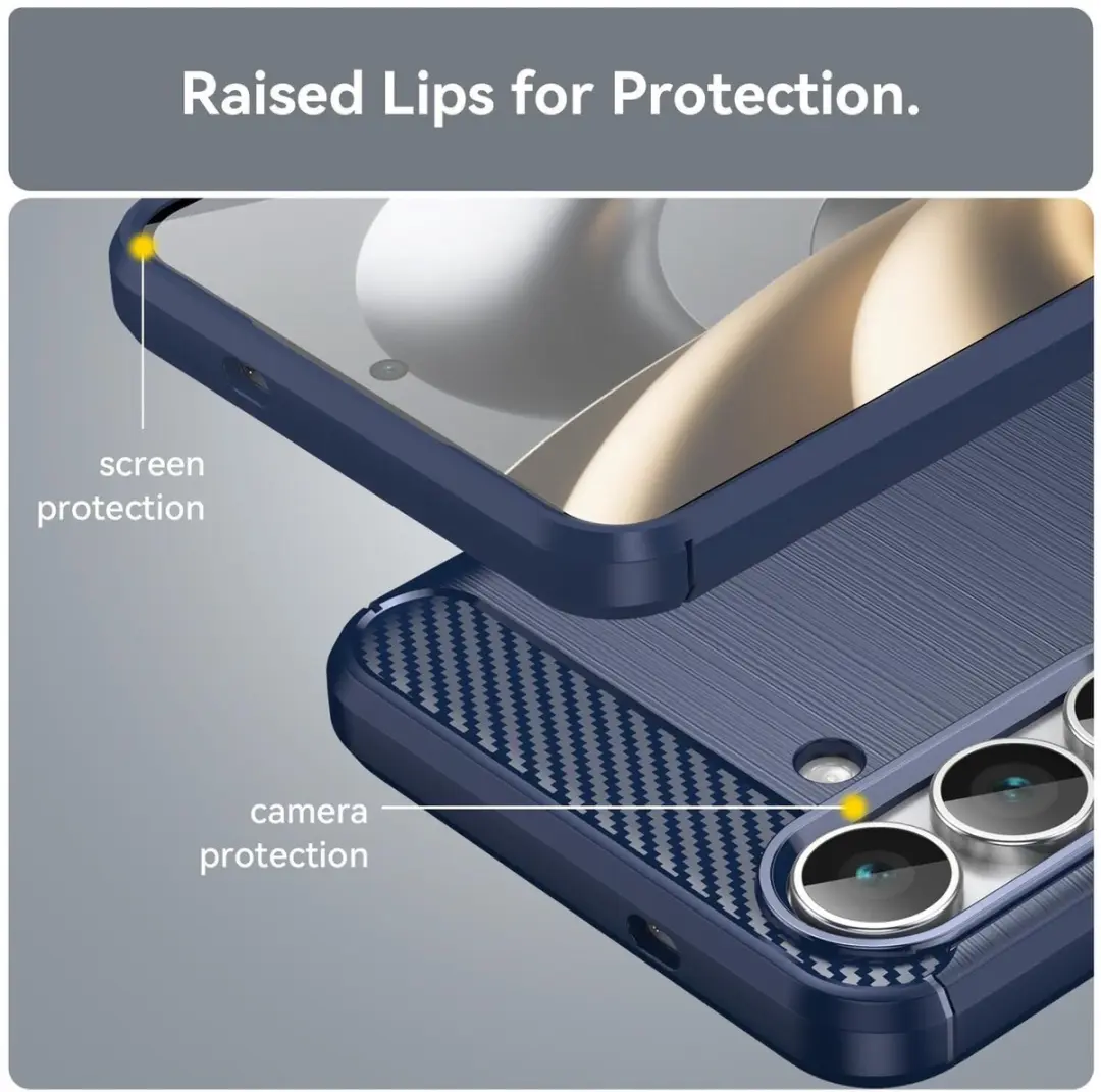 Selected TPU Hoesje Samsung Galaxy S25 FE - Blauw