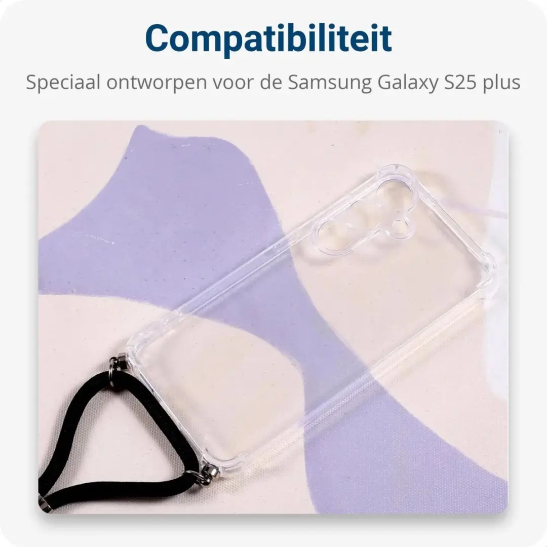Selected Schokbestendig Hoesje Samsung Galaxy S25 Plus - Transparant