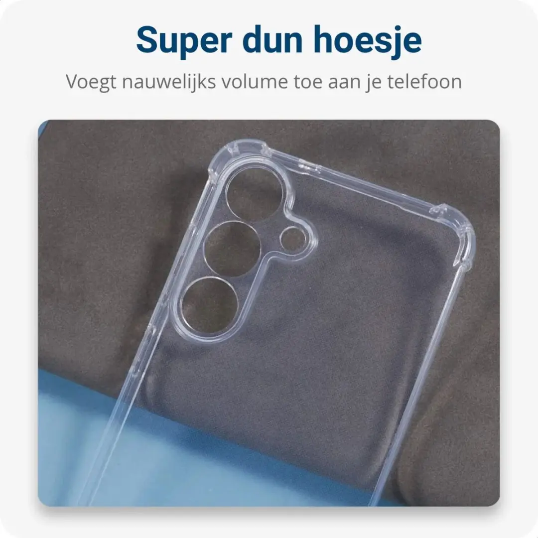 Selected Schokbestendig Hoesje Samsung Galaxy S25 Plus - Transparant