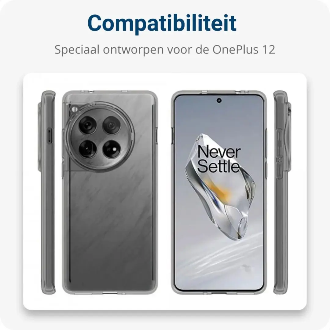 Selected Schokbestendig Hoesje OnePlus 12 - Transparant