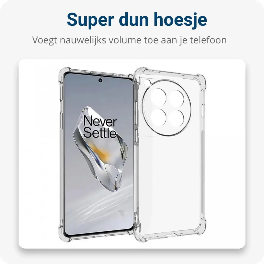 Selected Schokbestendig Hoesje OnePlus 12 - Transparant
