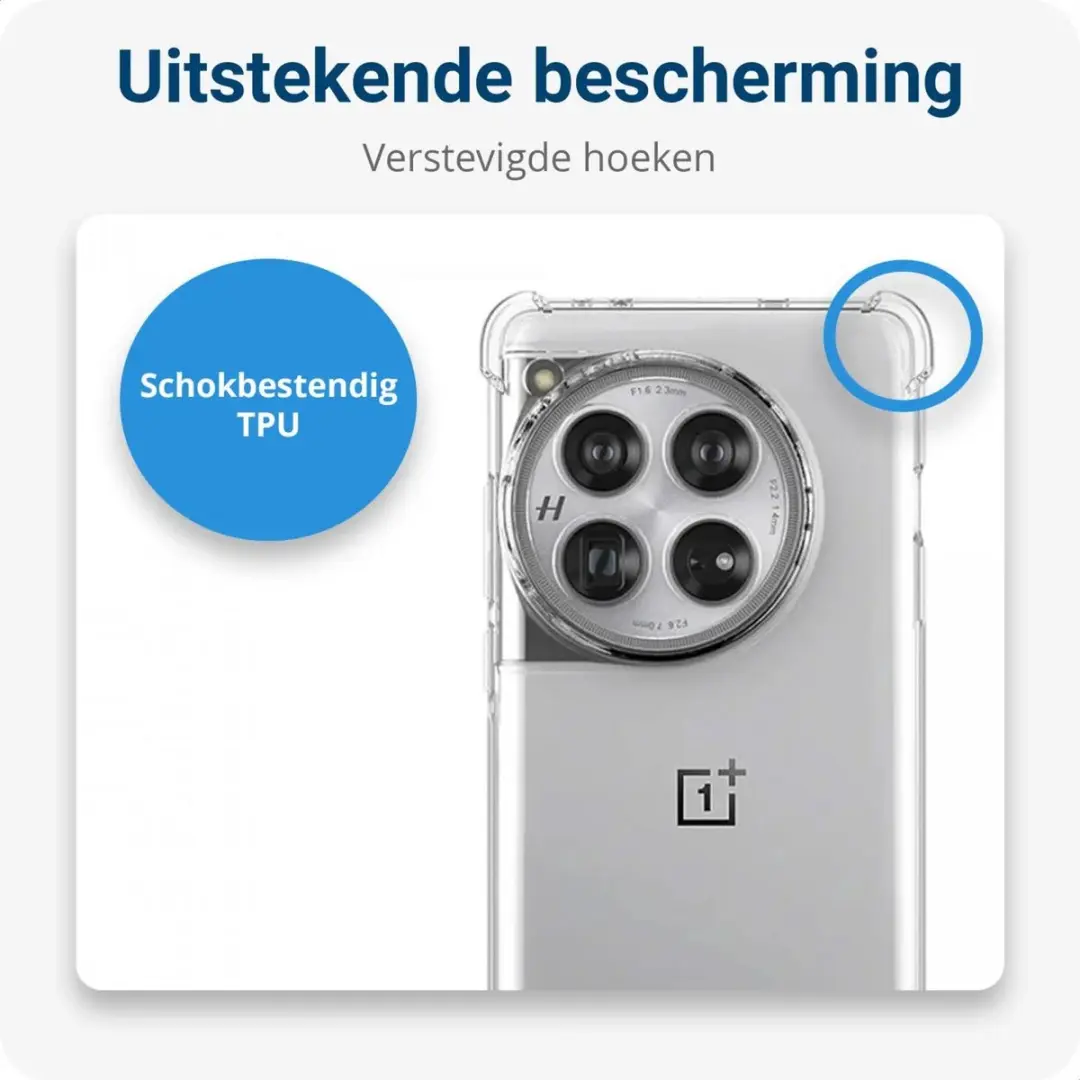 Selected Schokbestendig Hoesje OnePlus 12 - Transparant
