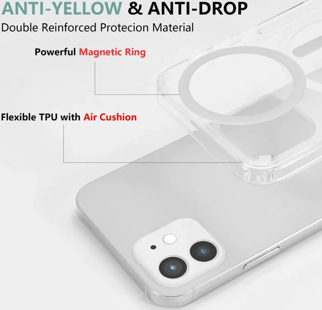 Selected by GSMpunt Apple iPhone 12/12 Pro Hoesje - MagSafe Transparant - afbeelding 6 van 6