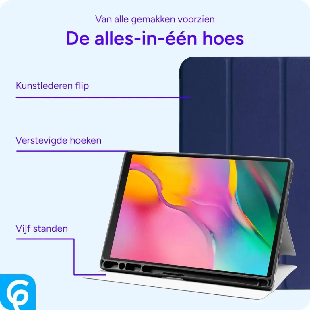 Selected Tablethoes Samsung Galaxy Tab A 10.1 2019 - Blauw