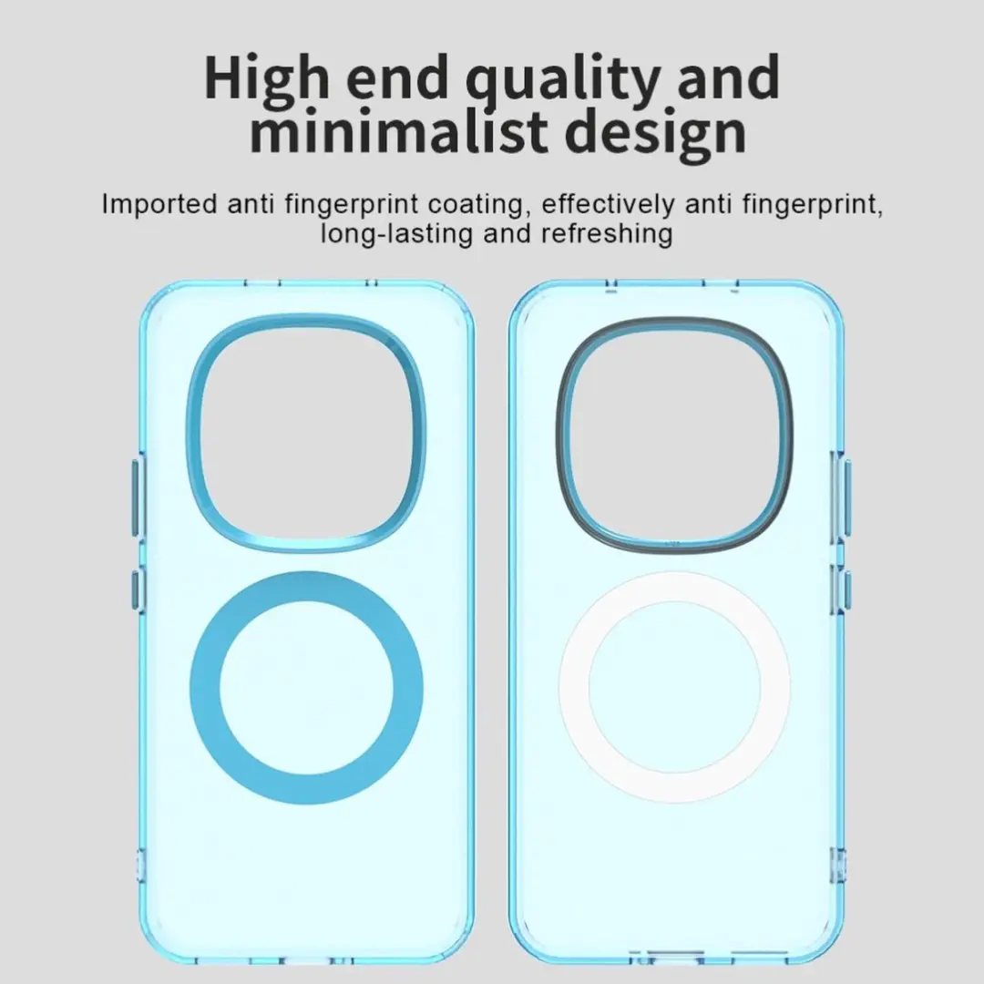 Selected MagSafe Backcover Xiaomi Redmi Note 15 Pro - Blauw & Transparant