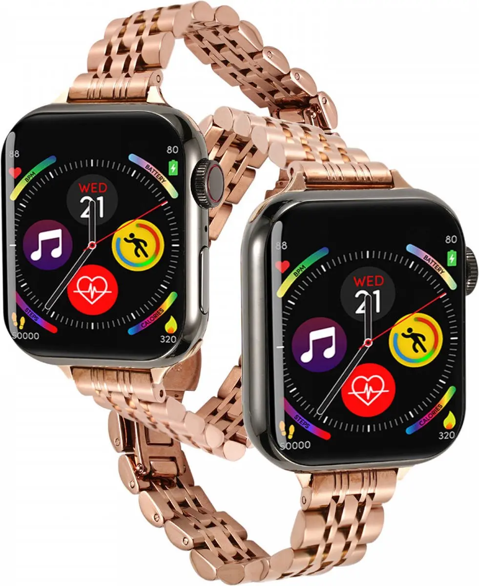 Selected Roestvrij Stalen Bandje Apple Watch - Roze