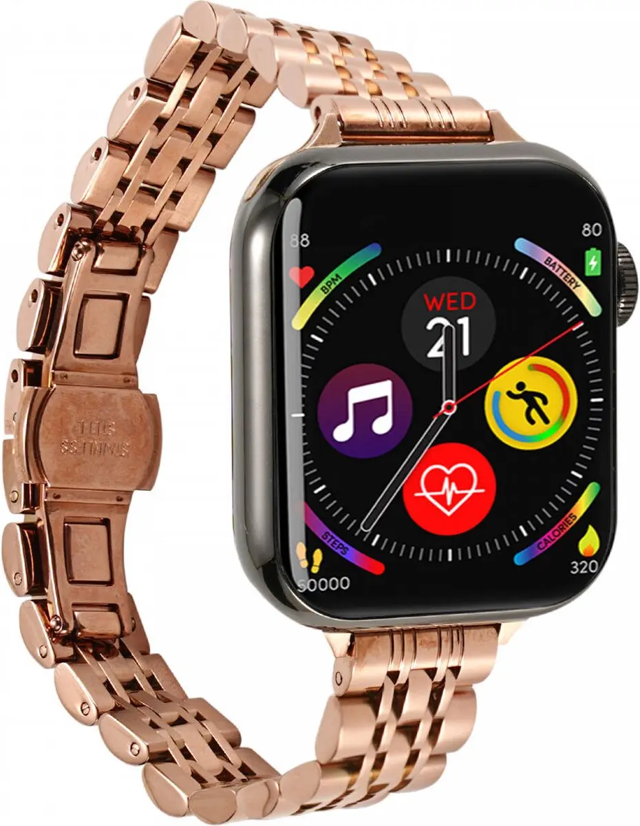 Selected Roestvrij Stalen Bandje Apple Watch - Roze - afbeelding 6 van 6
