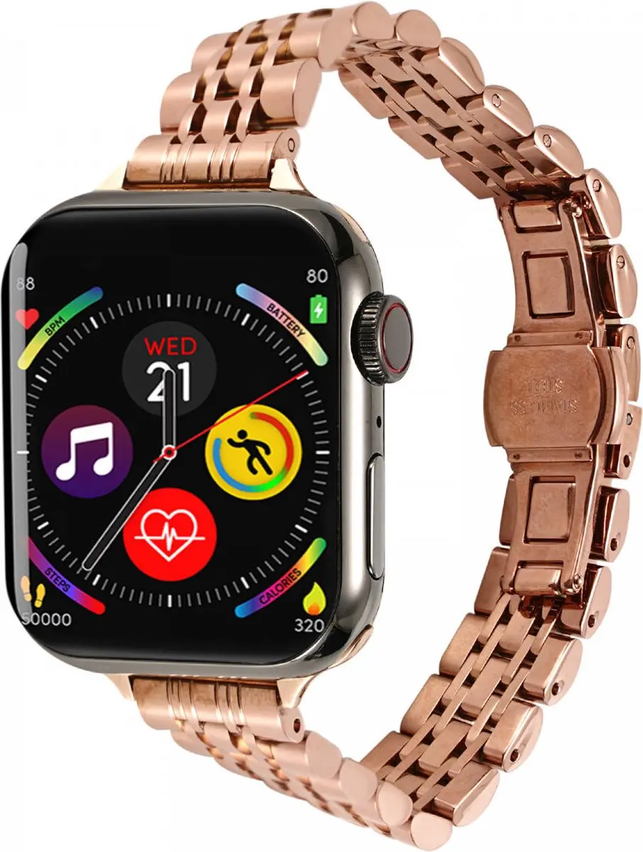 Selected Roestvrij Stalen Bandje Apple Watch