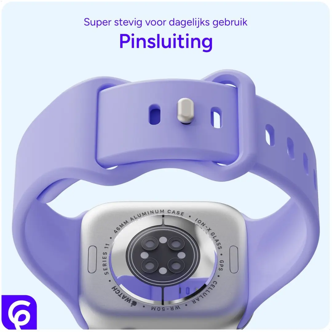 Selected SBG Siliconen Horlogebandje Apple Watch - 38-42mm - Lila
