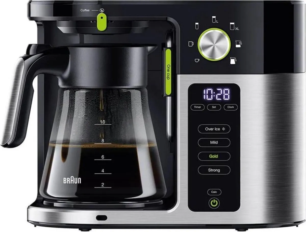 Braun KF9050BK MultiServe Koffiezetapparaat - 1,5L - 1750W - Zwart/RVS - afbeelding 6 van 6
