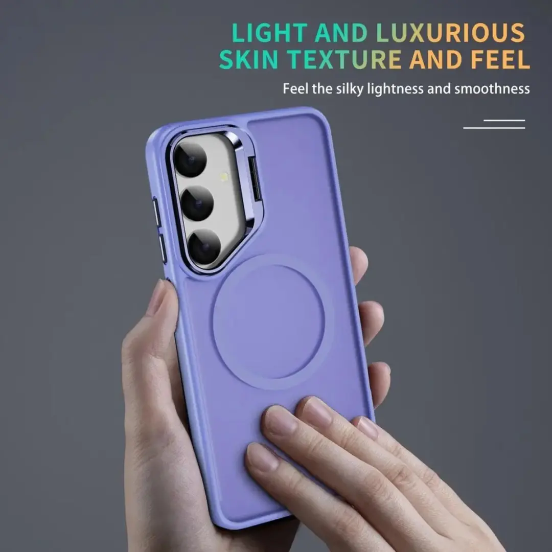 Selected Hoesje Samsung Galaxy S24 - MagSafe & Qi2 - Licht Paars