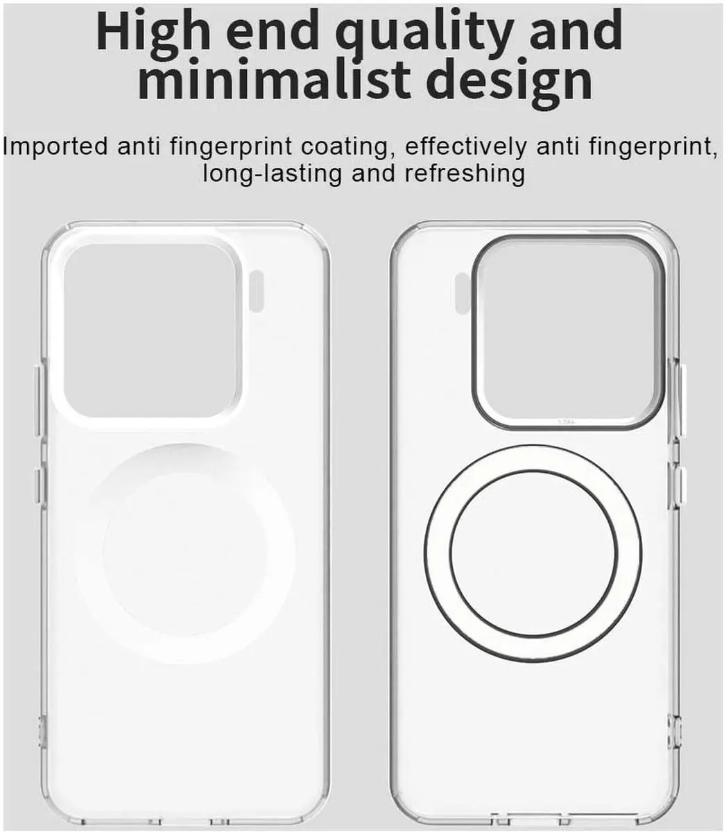 Selected MagSafe Backcover Xiaomi 15 - Wit & Transparant