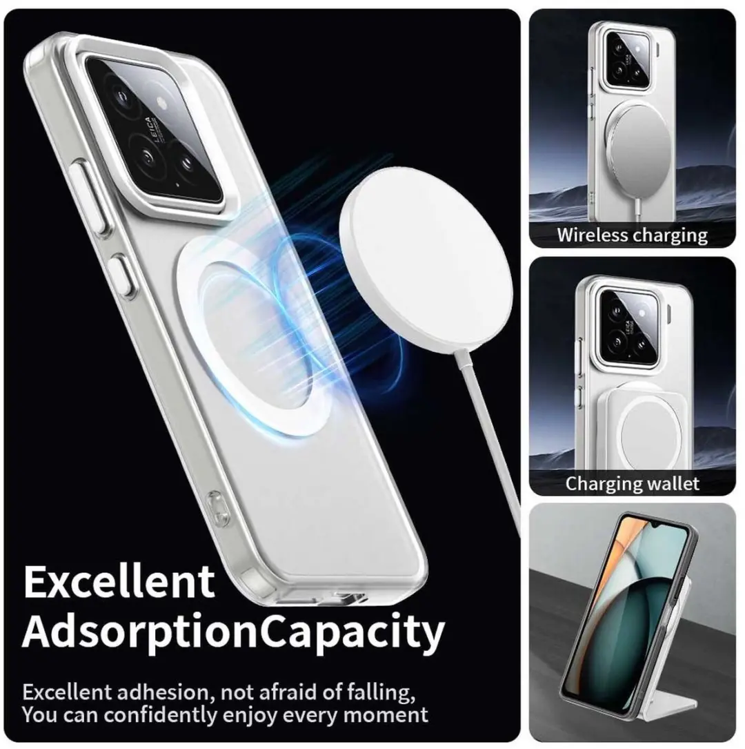 Selected MagSafe Backcover Xiaomi 15 - Wit & Transparant