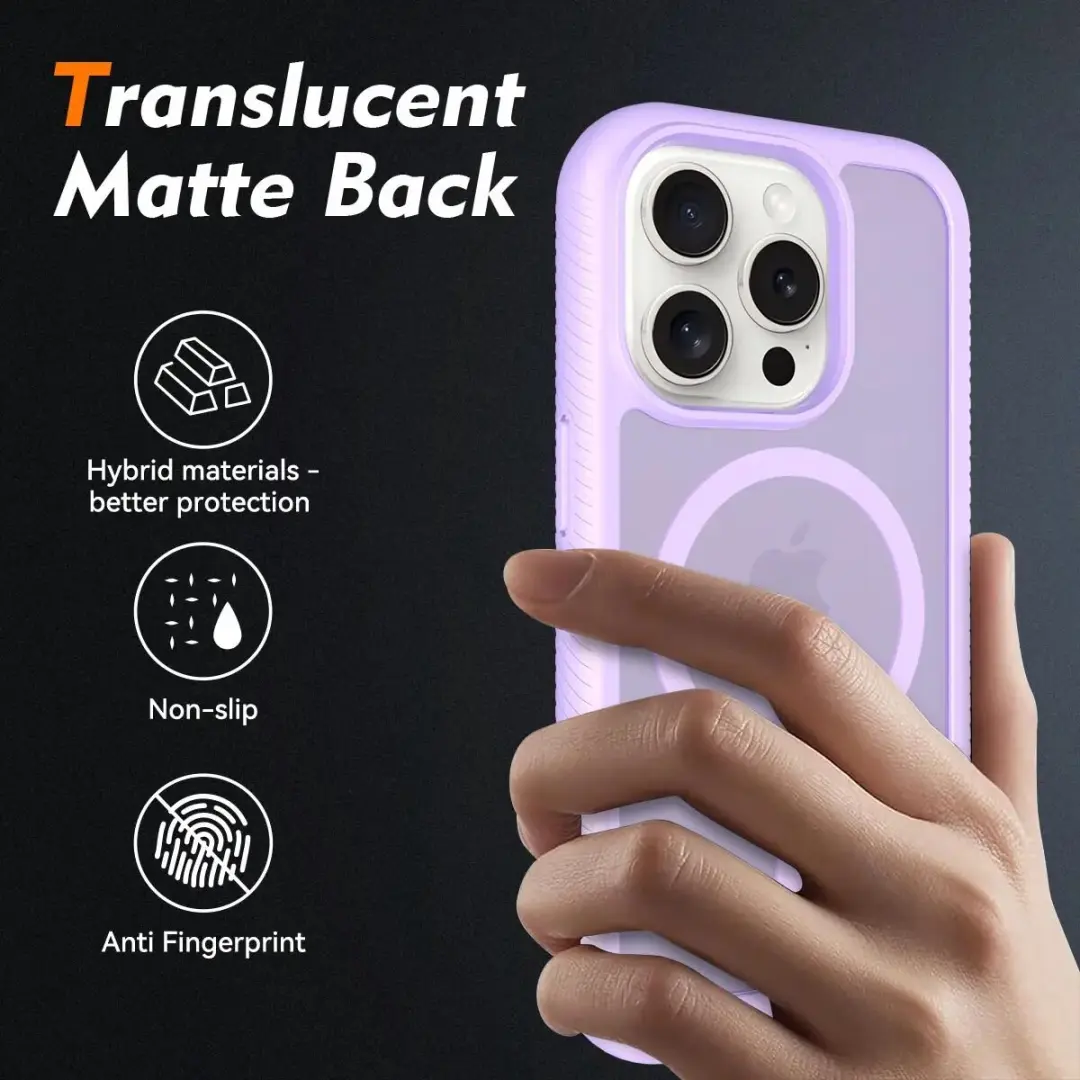 Selected Hoesje iPhone 15 Pro Matte Paars - MagSafe - afbeelding 6 van 6