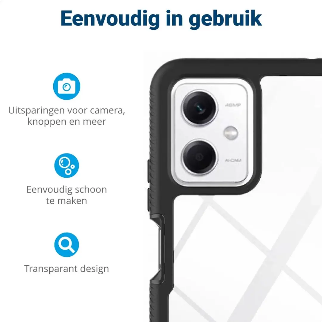 Selected by GSMpunt Xiaomi Redmi Note 12 5G/Poco X5 Hoesje - Full Protect - Zwart
