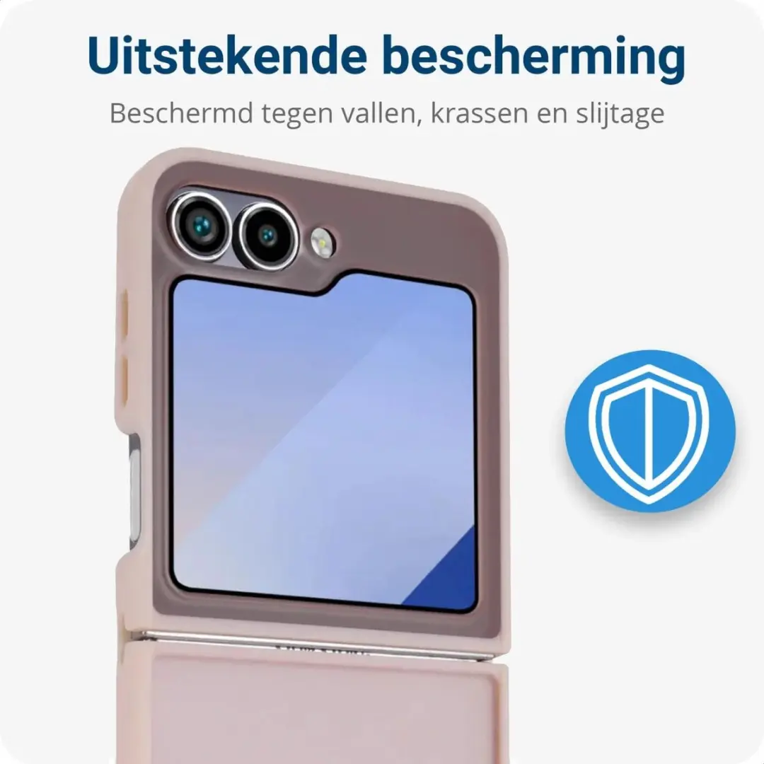 Selected Hoesje Samsung Galaxy Z Flip 6/7 FE - Matte Roze