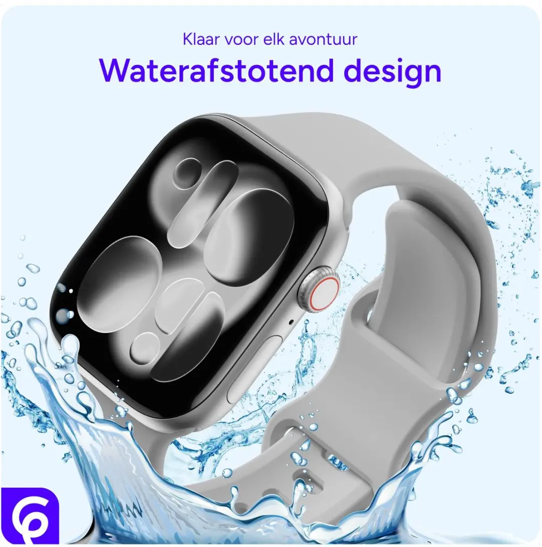 Selected SBG Siliconen Bandje Apple Watch SE 44mm - Cloud Grey