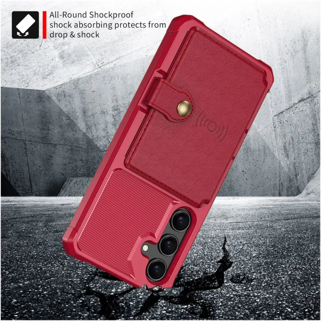 Selected Portemonnee Hoesje Samsung Galaxy A26 - 4 Pasjes - Rood