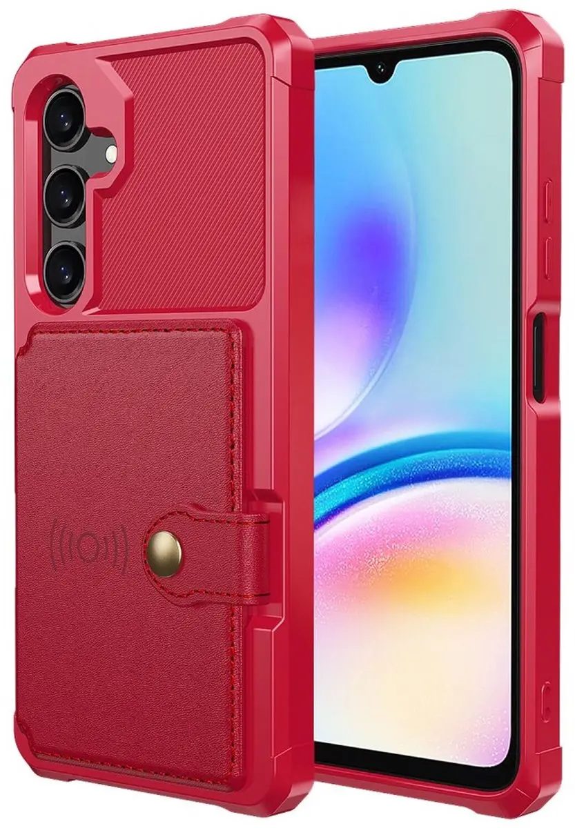 Selected Portemonnee Hoesje Samsung Galaxy A26 - 4 Pasjes - Rood