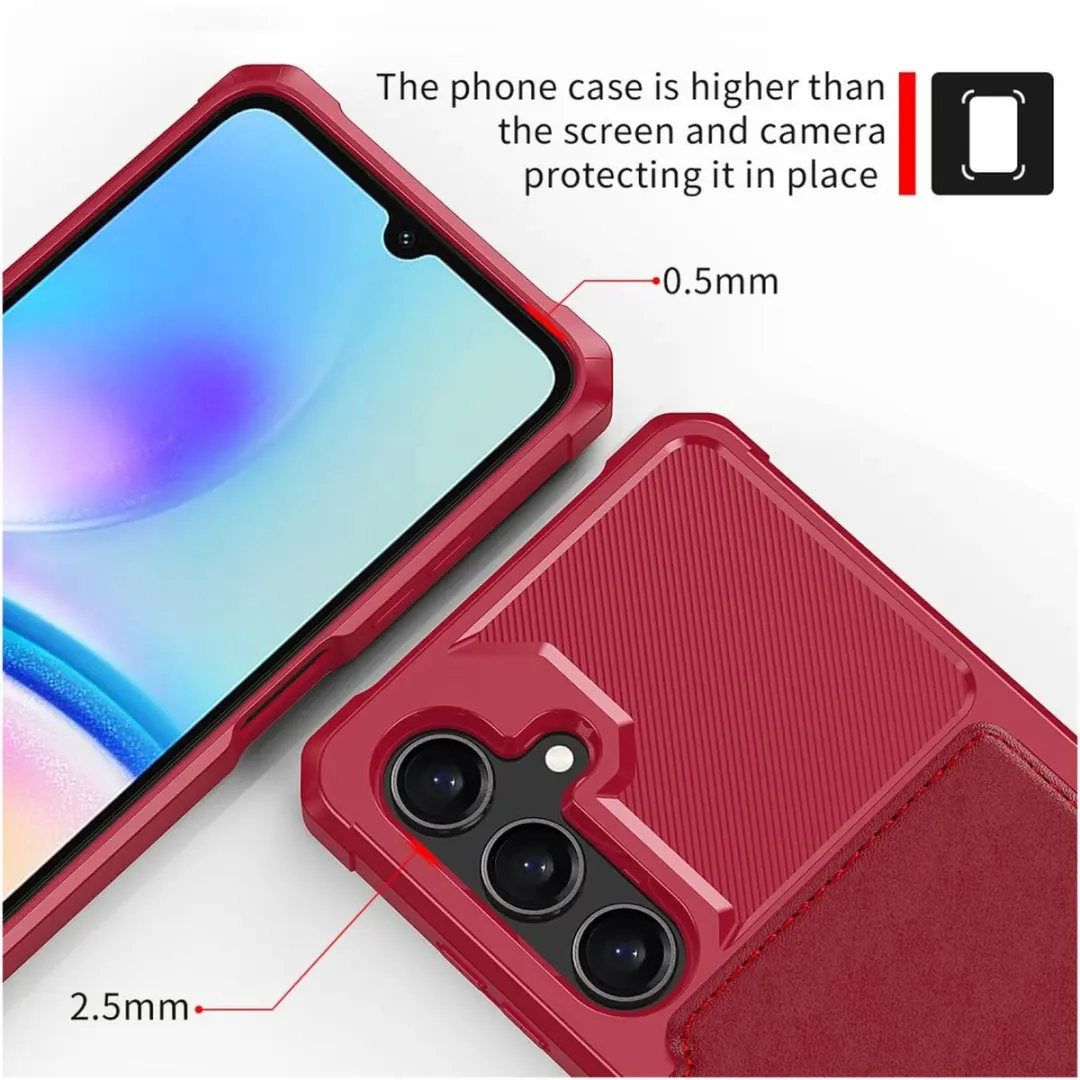 Selected Portemonnee Hoesje Samsung Galaxy A26 - 4 Pasjes - Rood - afbeelding 6 van 6