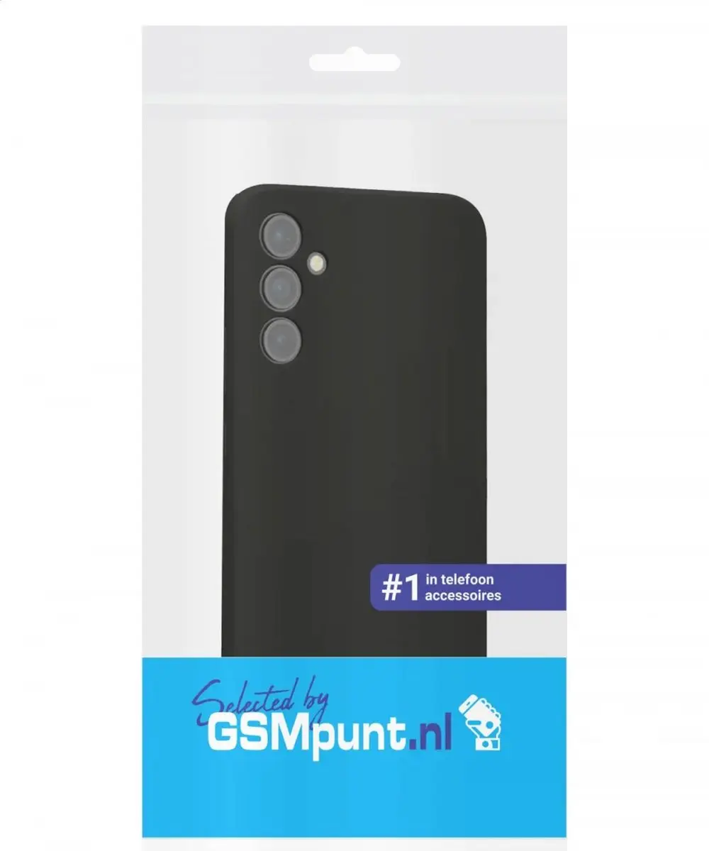 Selected Hoesje Samsung Galaxy A34 - Dun TPU Zwart