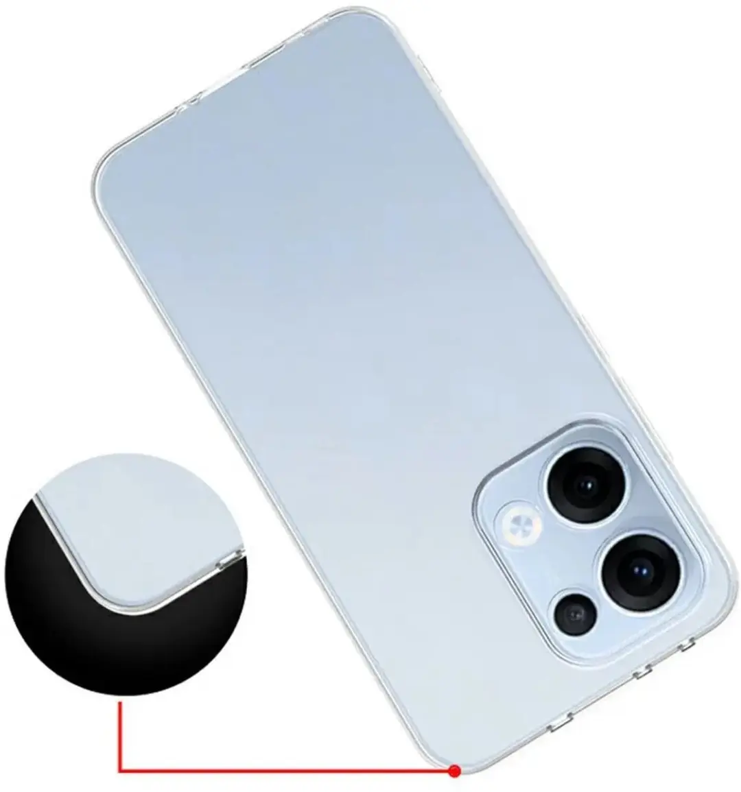 Selected Transparant TPU Hoesje Oppo Reno 13 - Ultra Dun