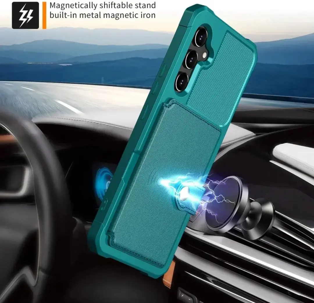 Selected Portemonnee Hoesje Samsung Galaxy A54 - Groen - 4 Pasjes