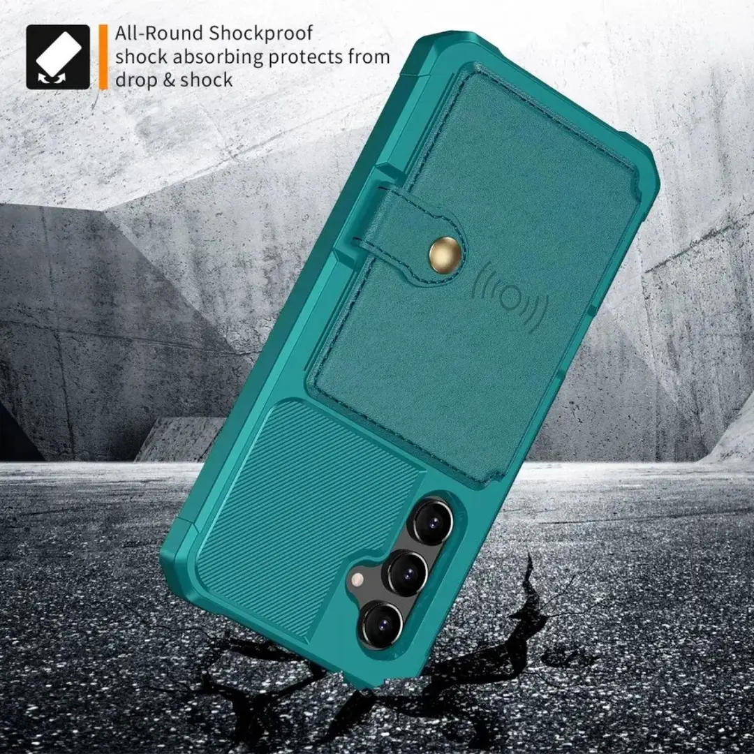 Selected Portemonnee Hoesje Samsung Galaxy A54 - Groen - 4 Pasjes