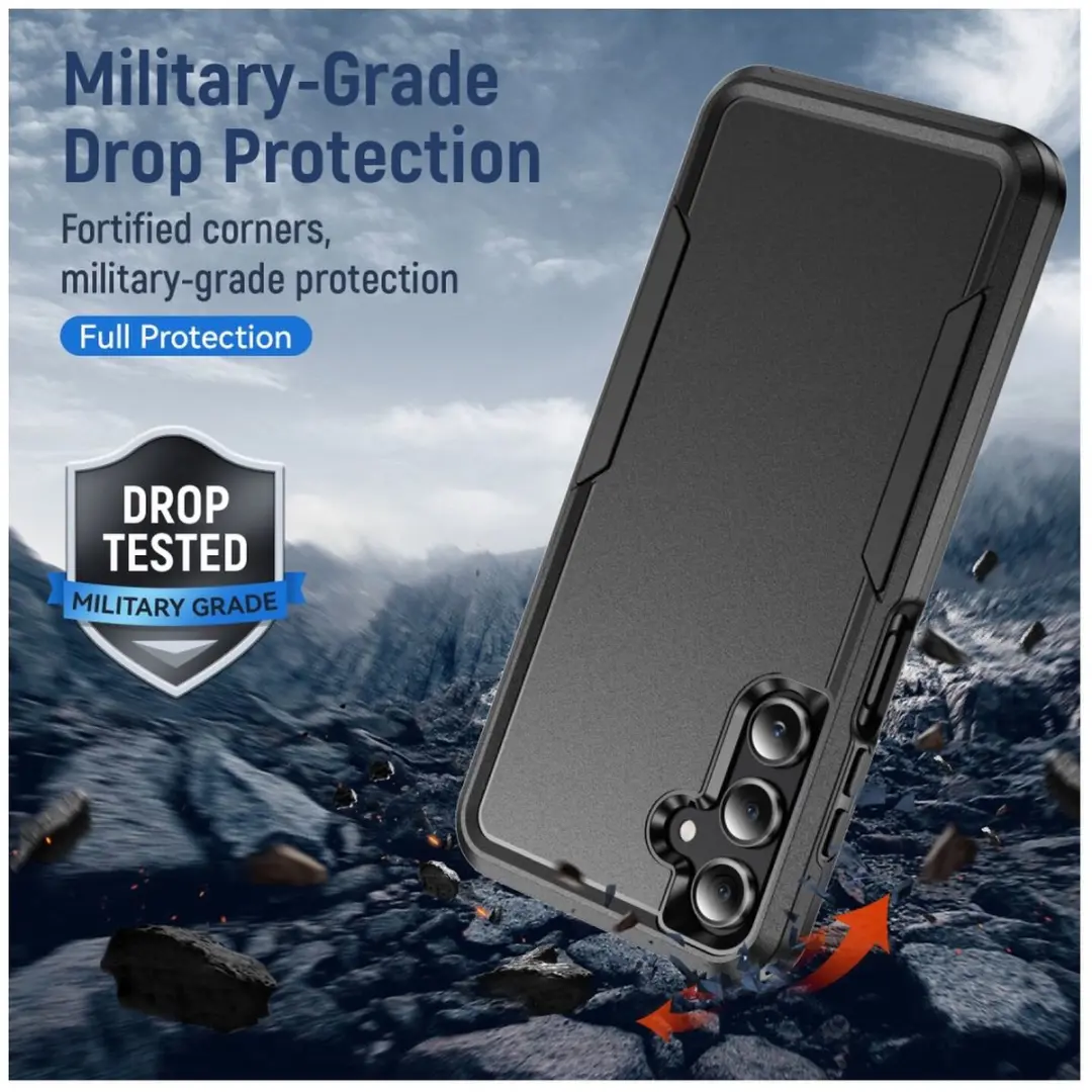 Selected Schokbestendige Rugged Hoes Samsung Galaxy A15 - Zwart