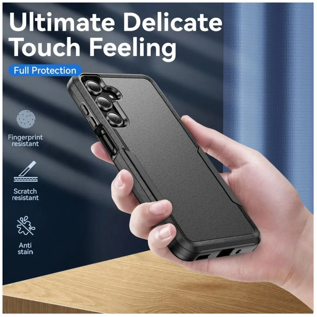 Selected Schokbestendige Rugged Hoes Samsung Galaxy A15 - Zwart