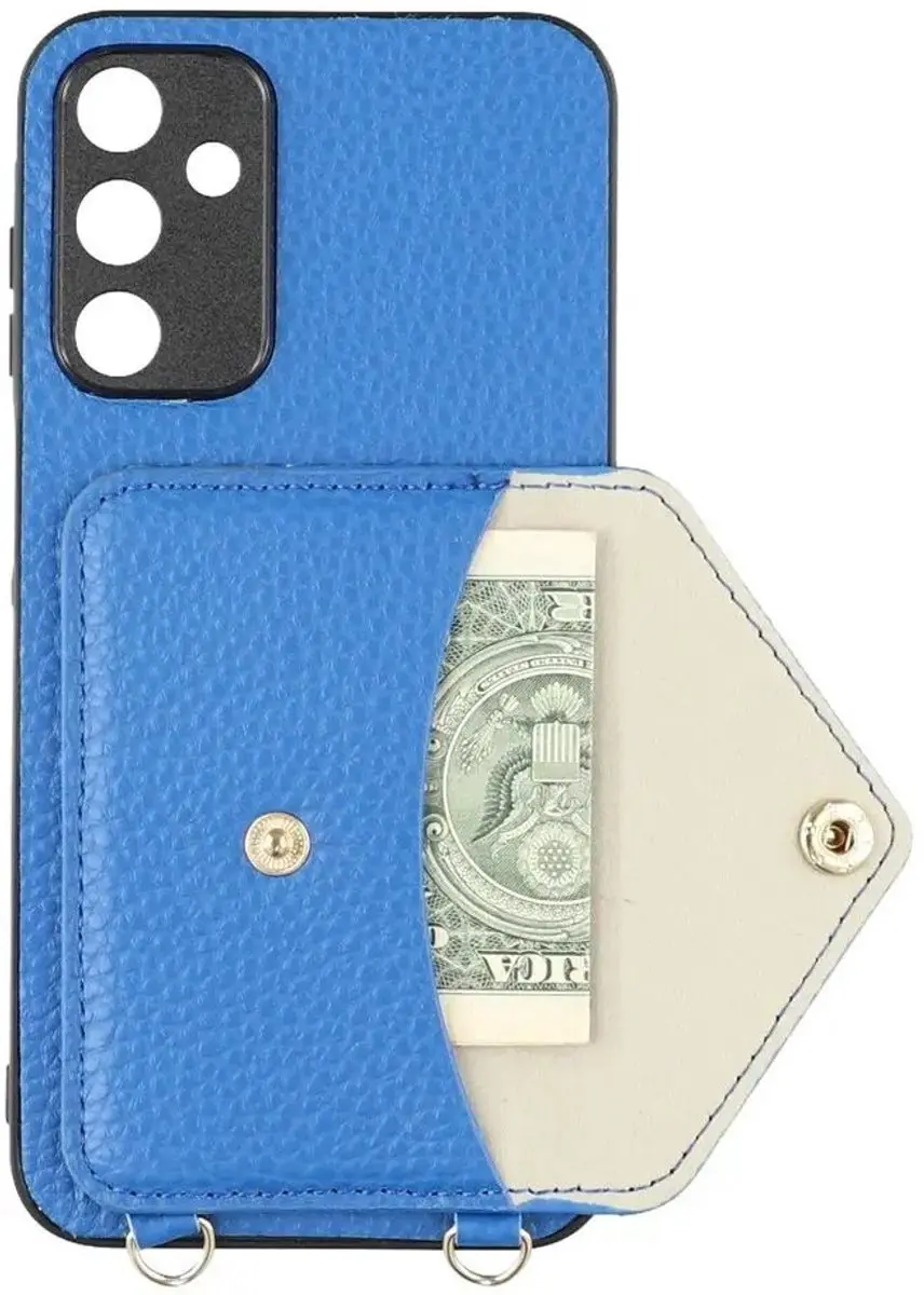 Selected Hoes Samsung Galaxy A57 Pasjeshouder Blauw