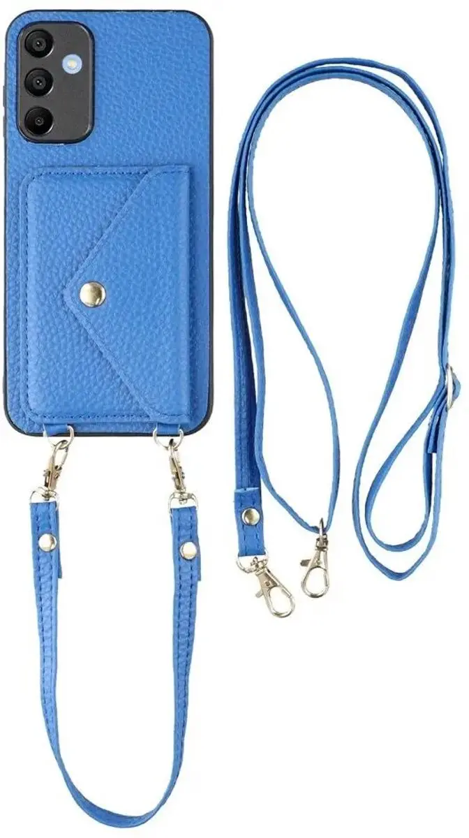 Selected Hoes Samsung Galaxy A57 Pasjeshouder Blauw