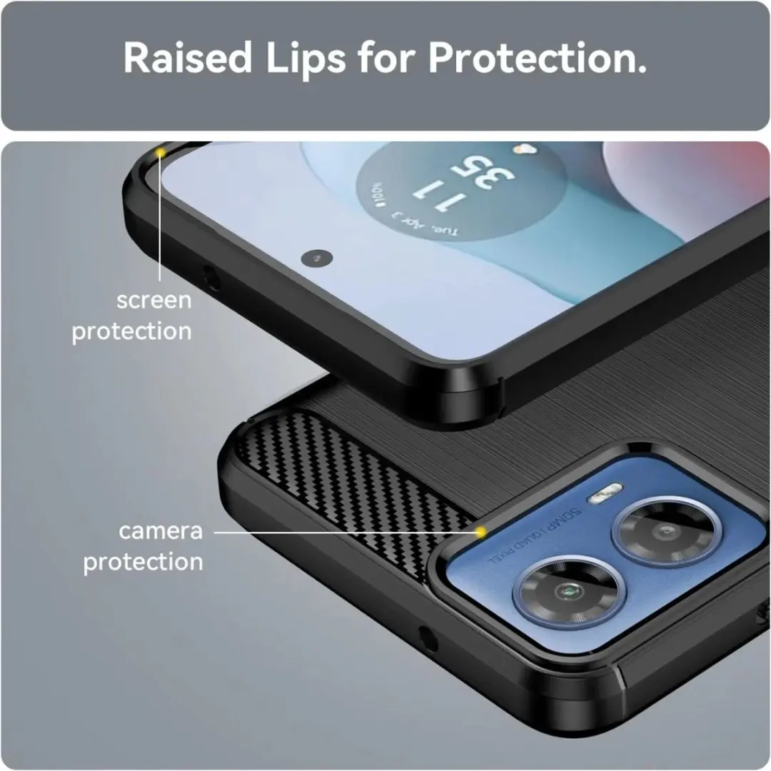 Selected TPU Hoesje Motorola Moto G24 - Zwart