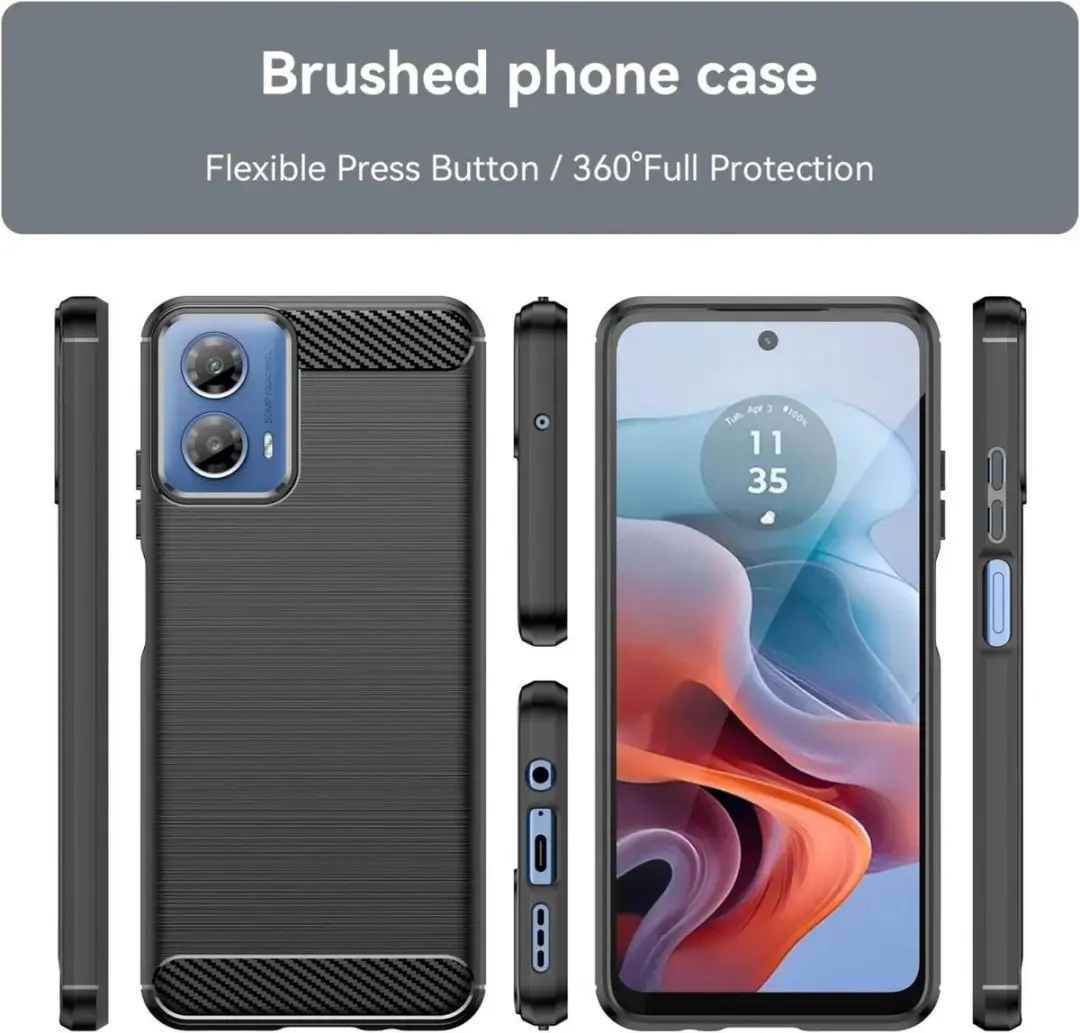 Selected TPU Hoesje Motorola Moto G24 - Zwart
