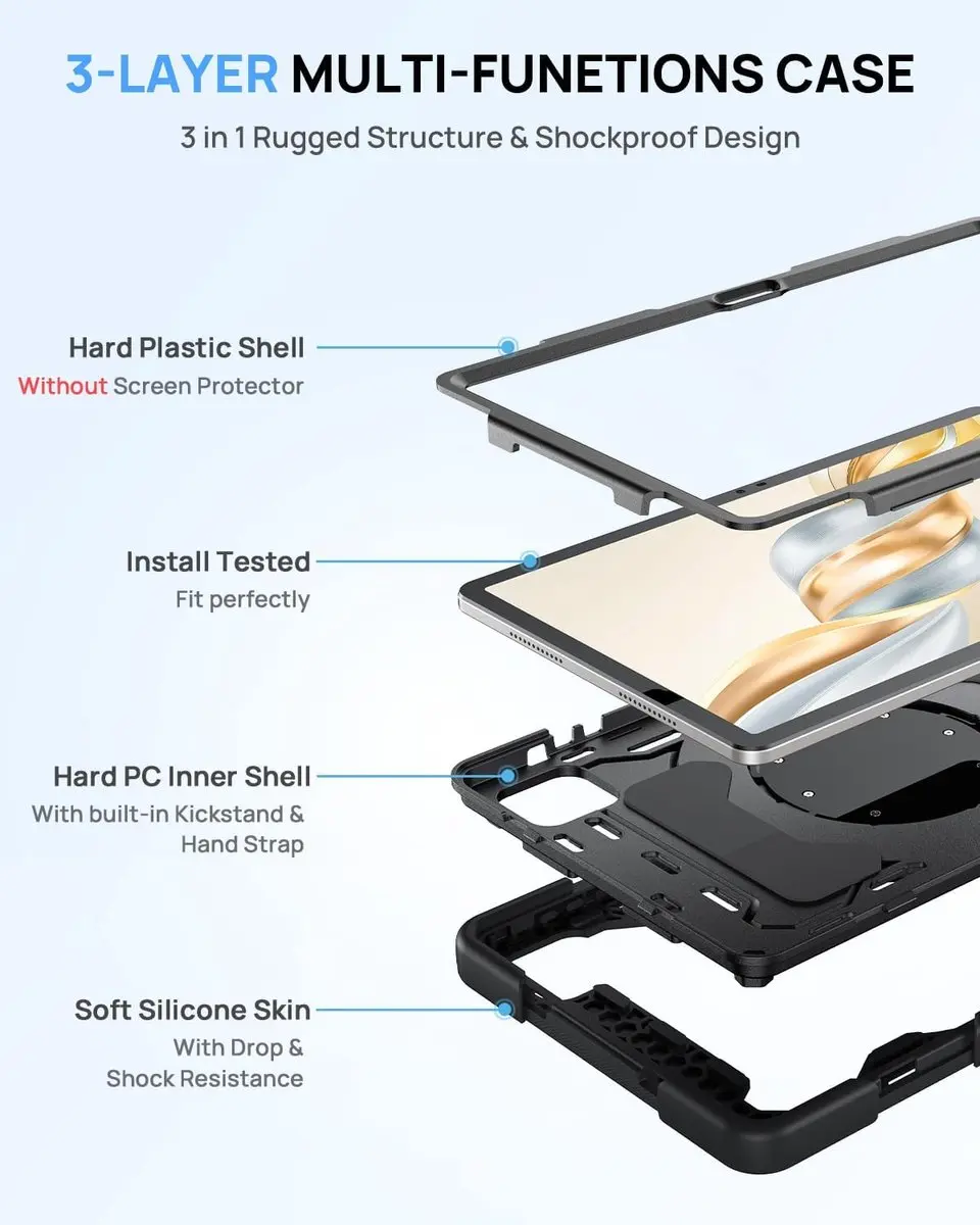 adidas Rugged Protective Case 11.5" Tablet - Zwart