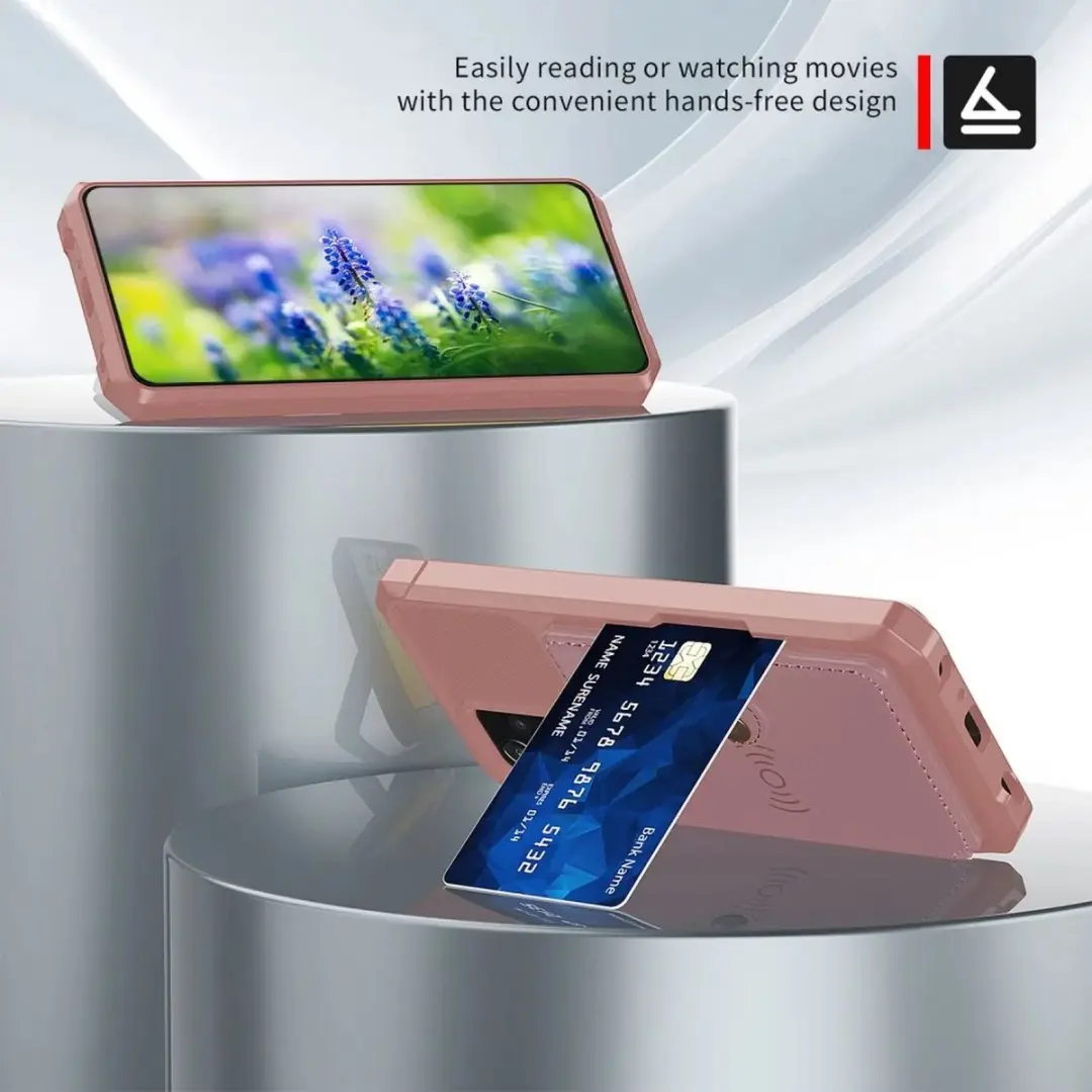 Selected Portemonnee Hoesje Samsung Galaxy A52 Roze - 4 Pasjes