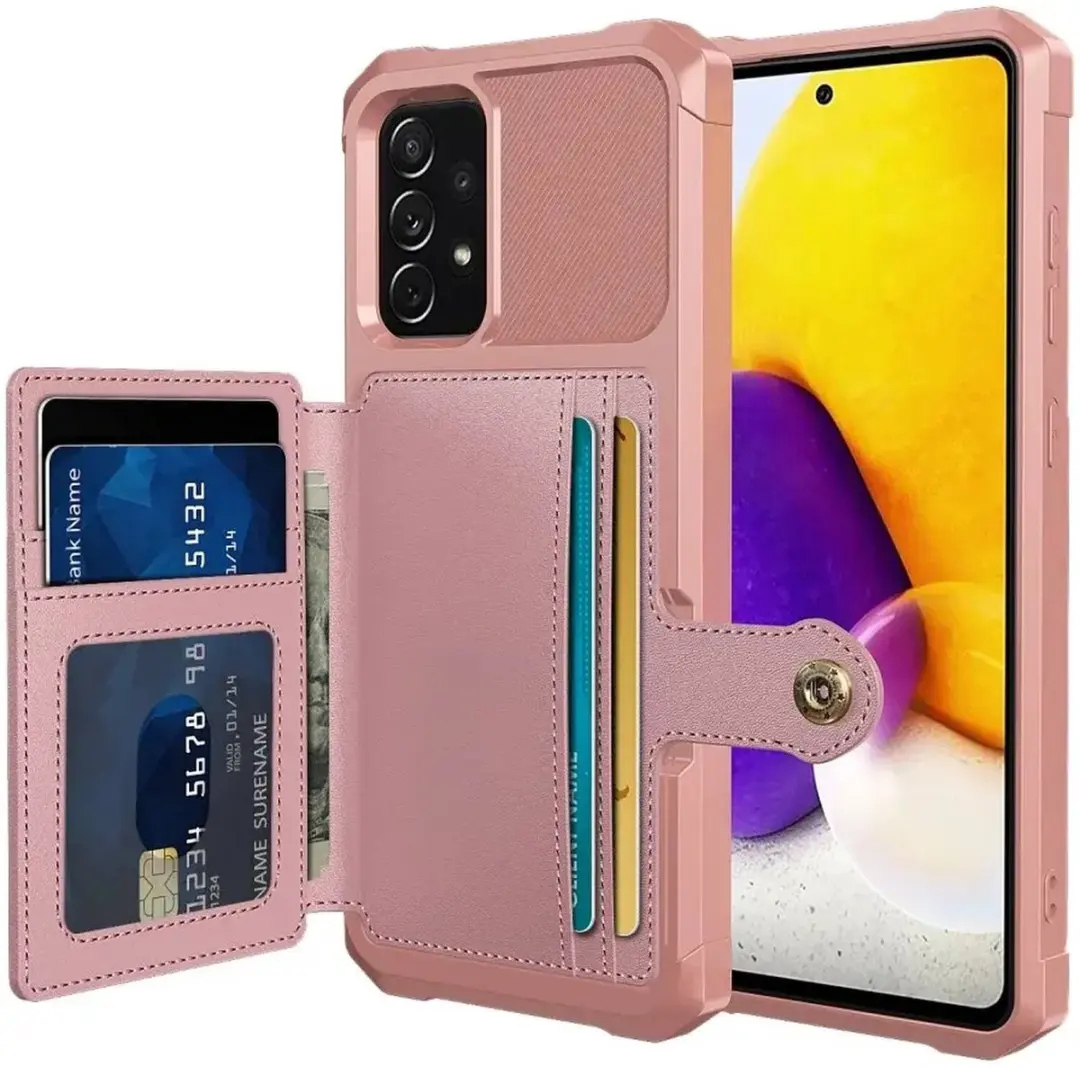 Selected Portemonnee Hoesje Samsung Galaxy A52 Roze