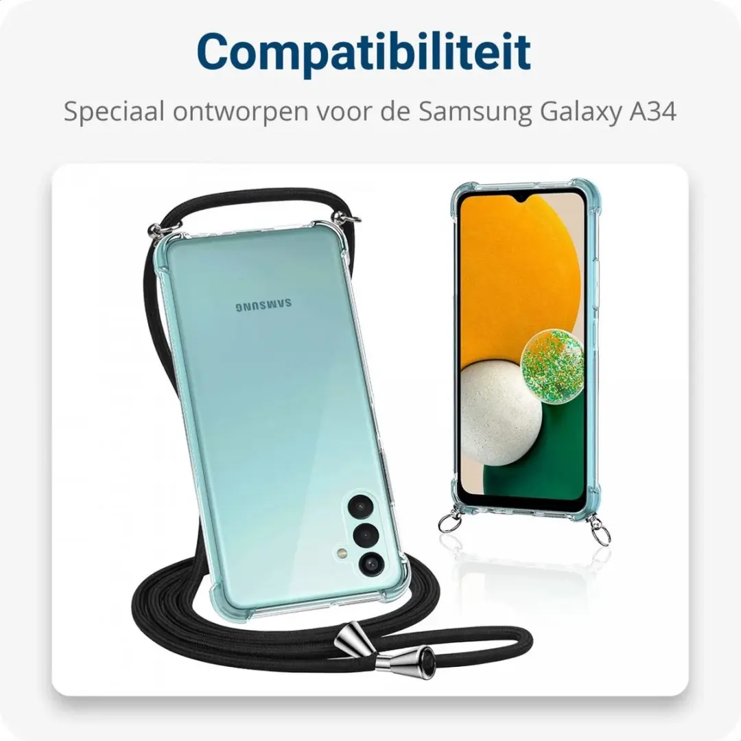 Selected Hoesje Samsung Galaxy A34 TPU Transparant