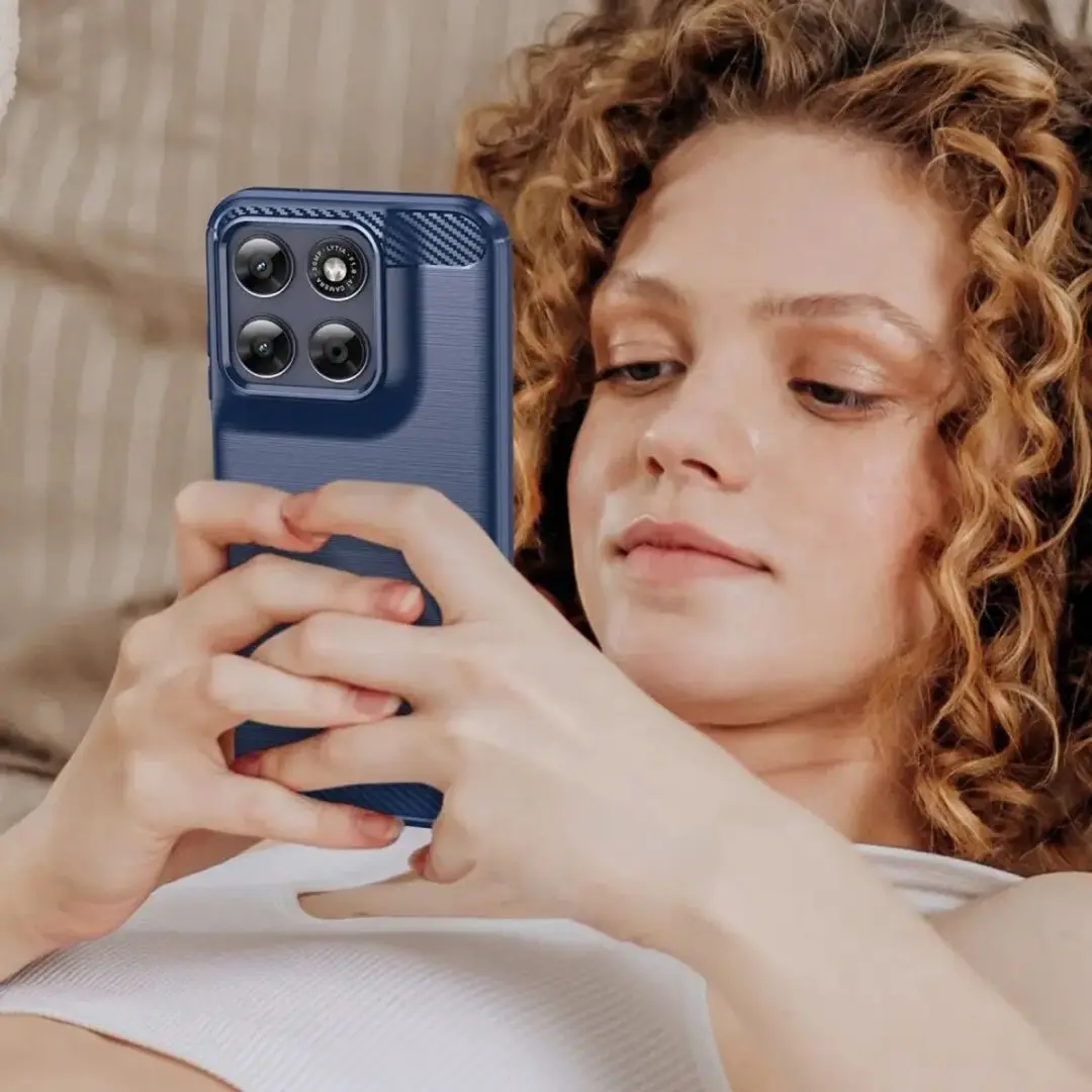 Selected TPU Hoesje Motorola Moto G87 - Blauw