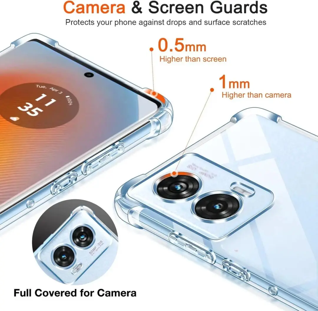 Selected Transparant Hoesje Motorola Edge 50 Fusion - Schokbestendig - afbeelding 6 van 6
