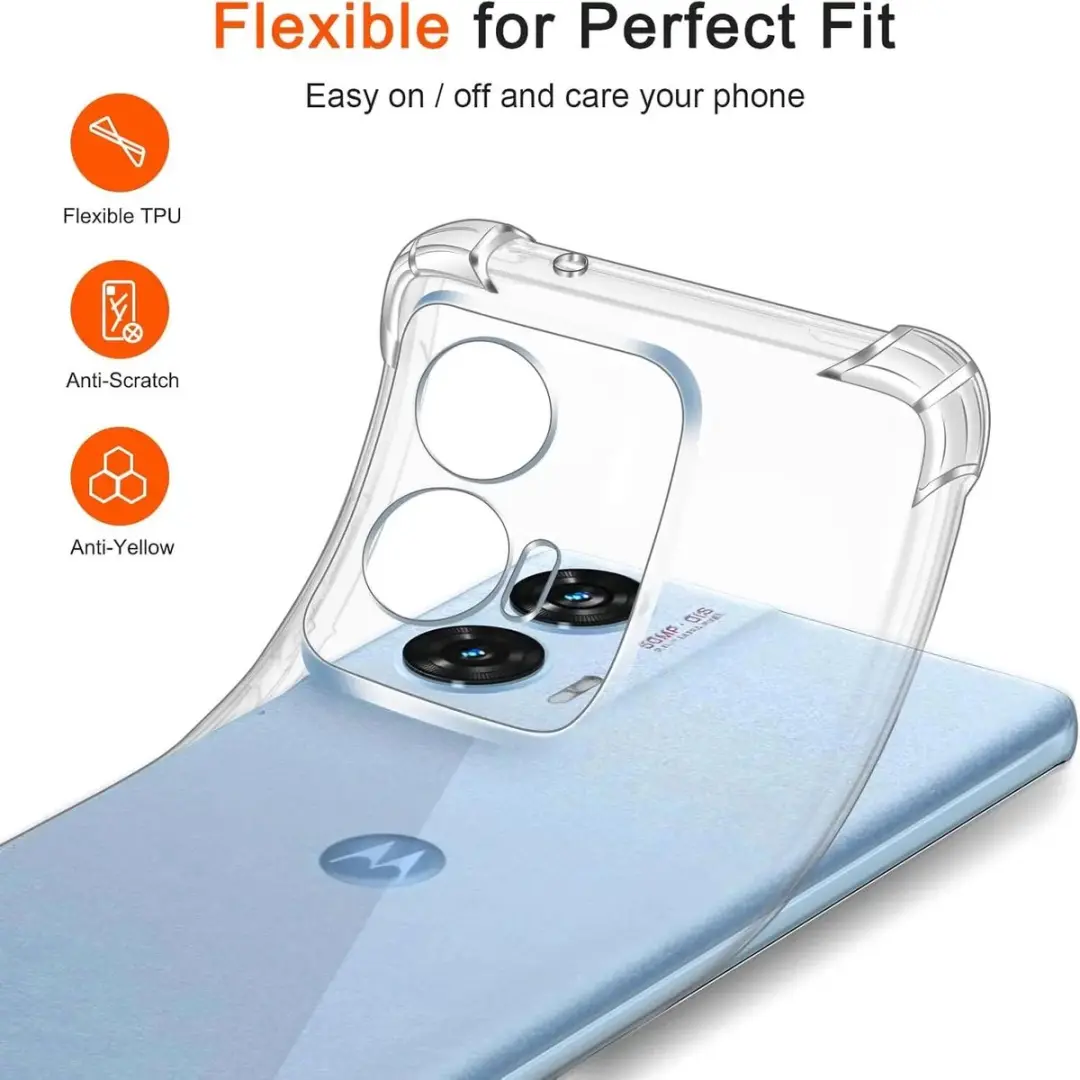 Selected Transparant Hoesje Motorola Edge 50 Fusion - Schokbestendig