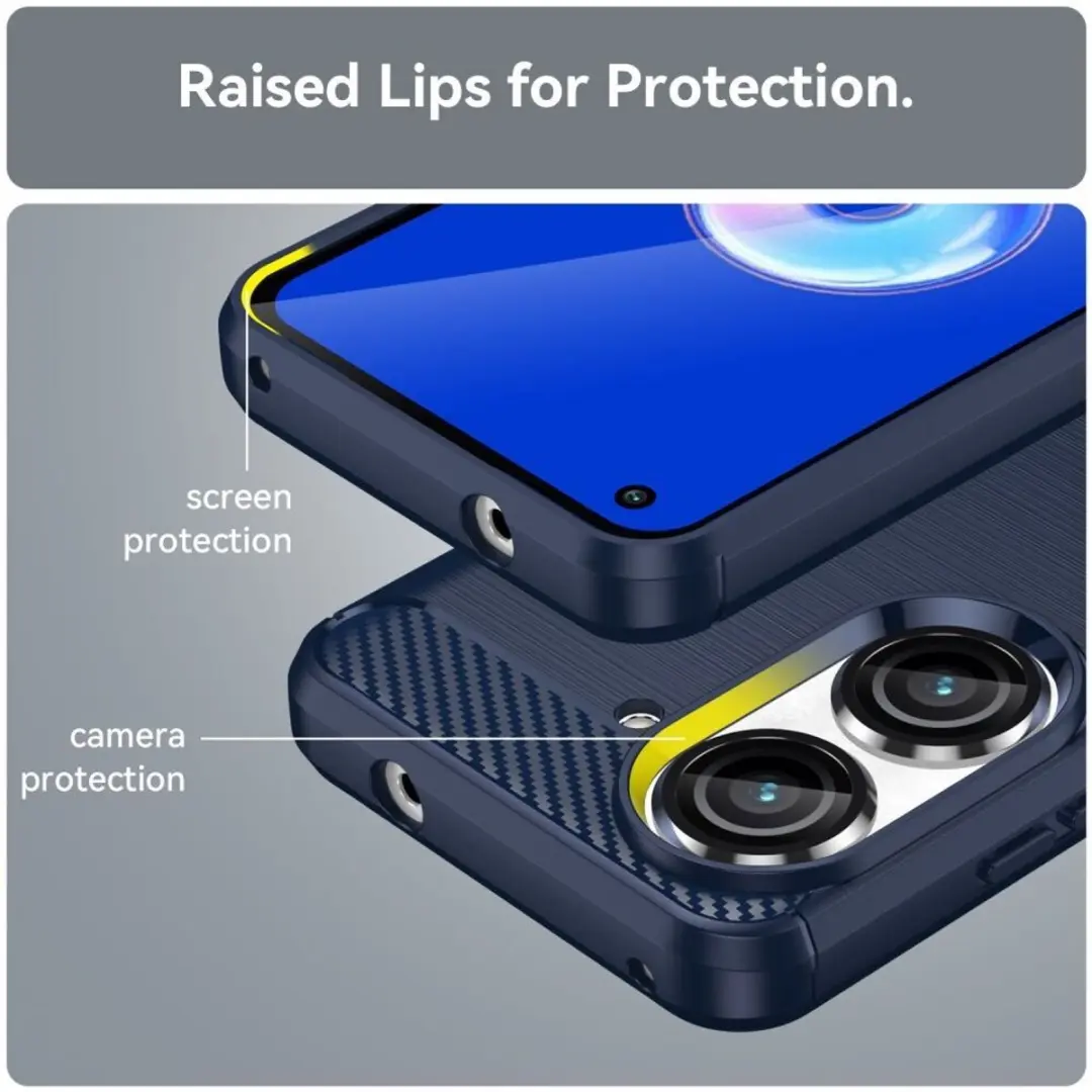 Selected TPU Hoesje Asus Zenfone 10 - Blauw