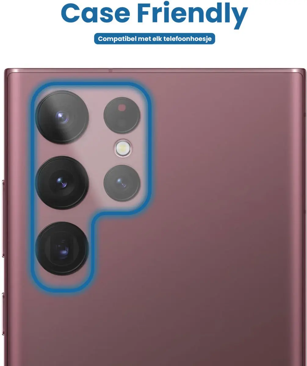 Samsung Galaxy S22 Ultra Camera Lens Protector - Transparant