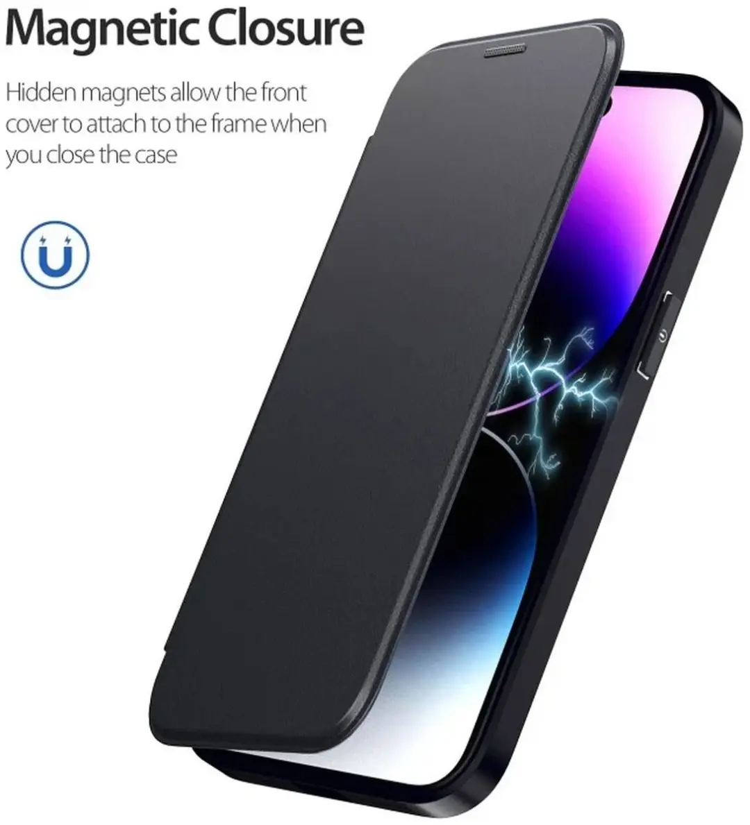 Selected Portemonnee Hoesje iPhone 13 Pro Max - MagSafe - Zwart